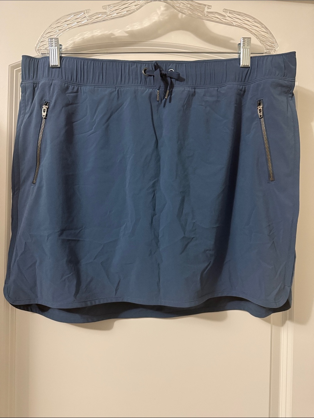 Women's Athleta Blue Active Drawstring Skort- Size XL